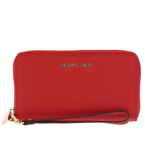 michael kors scarlet red wallet